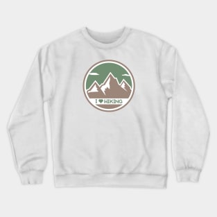 I Love Hiking Crewneck Sweatshirt